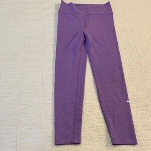 Nike Medium Girls Kids Vibrant Purple Leggings Dri Fit